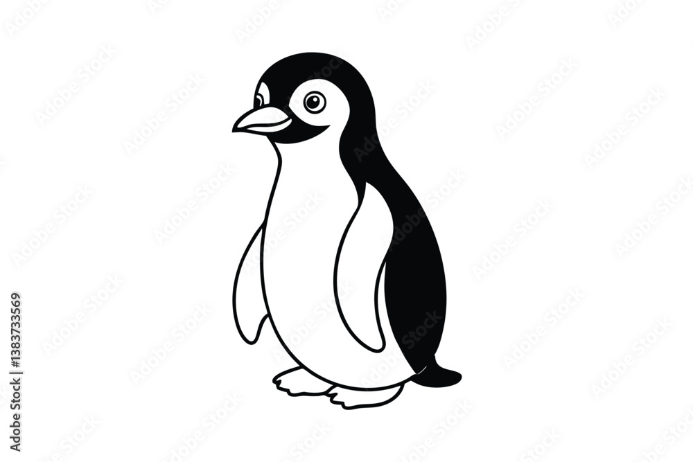 Fototapeta premium penguin vector illustration