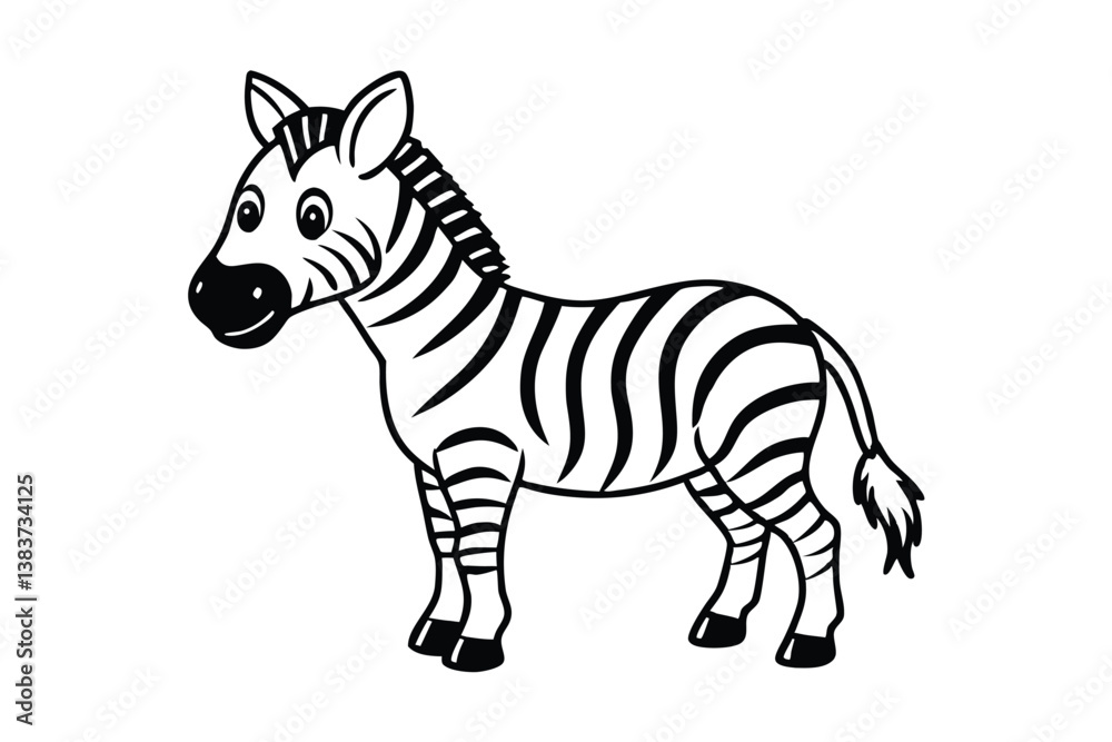 Obraz premium zebra vector illustration