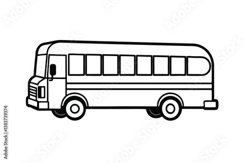 vector illustration of a bus