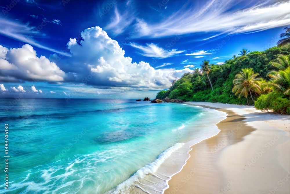 Fototapeta premium blue beach