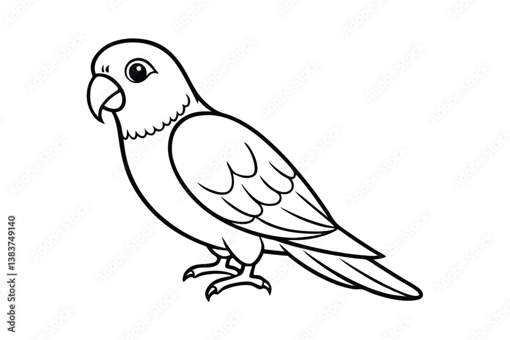 Obraz premium vector illustration of a bird