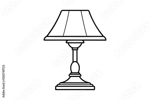 table lamp isolated on white background