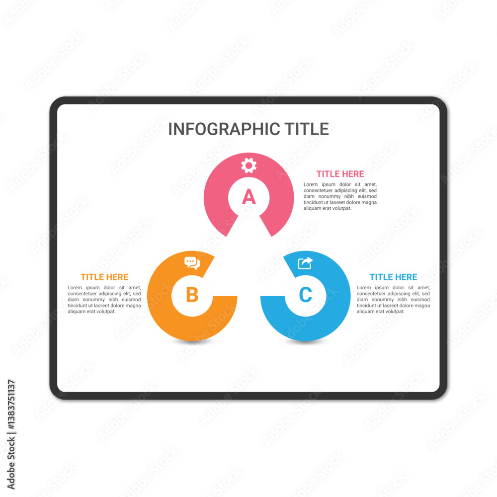 Circle and Triangle Infographic Circle and Triangle Infographic