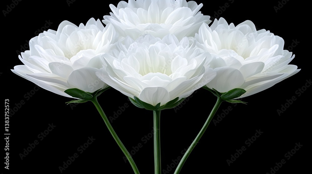 Elegant white flowers in a bouquet Elegant white flowers in a bouquet