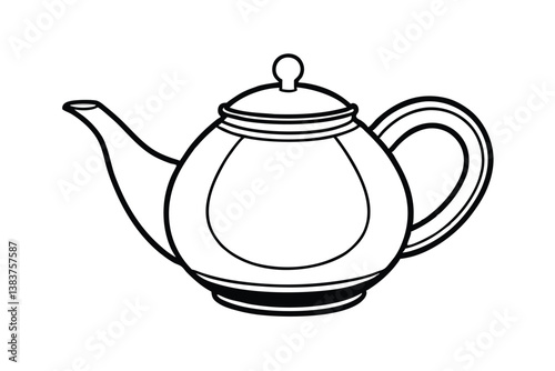 teapot isolated on white background