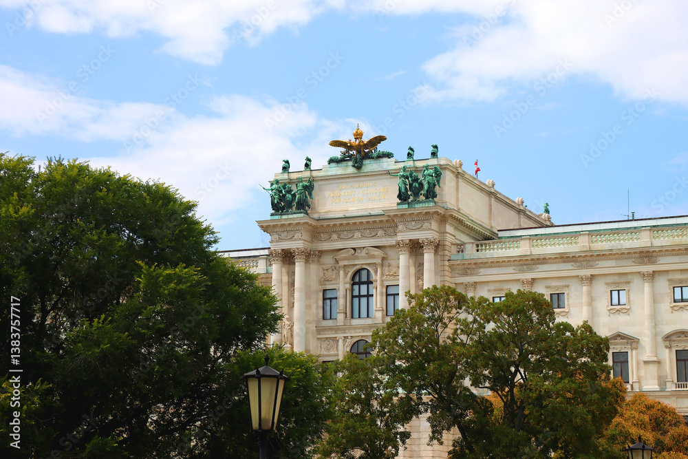 Hofburg, historical imperial palace and landmark in central Vienna, Austria.