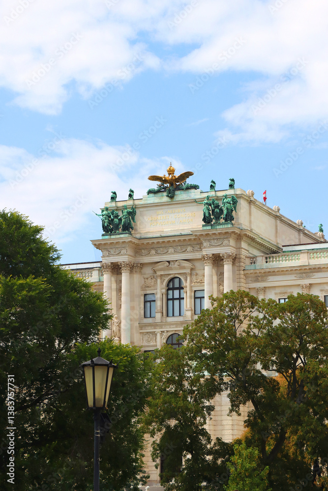 Hofburg, historical imperial palace and landmark in central Vienna, Austria.