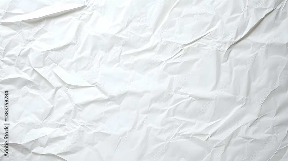 Obraz premium Crumpled White Paper Texture