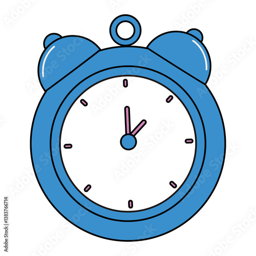 Blue Alarm Clock transparent background