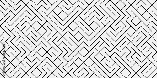 Labyrinth illustration isolated on white
