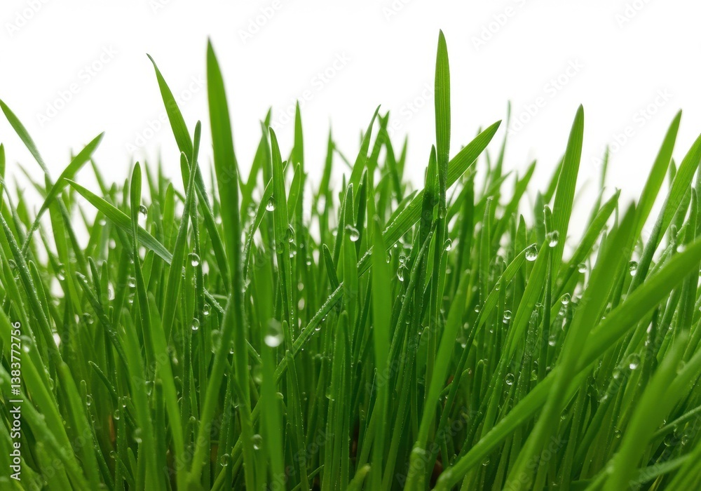 Fototapeta premium Fresh green grass vibrant lawn