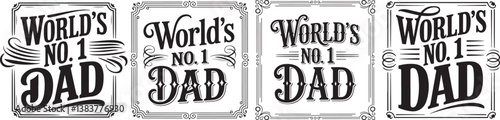 Typographic design Gamer Dad. Fathers day t shirt vector 