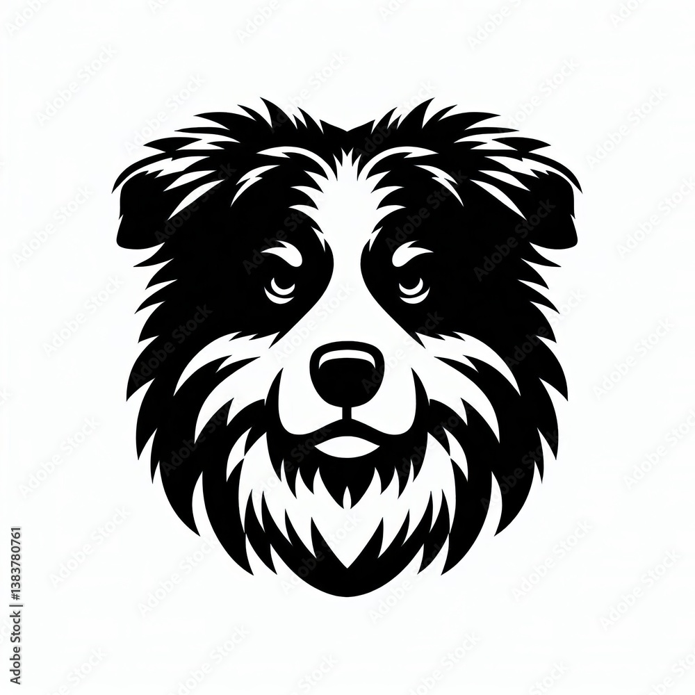 Obraz premium Australian Shepherd Silhouette