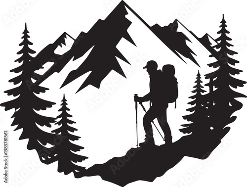 Mountain adventure logos 