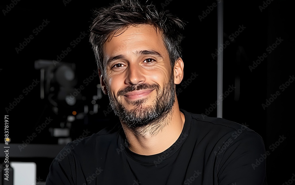 Man Smiling Studio Portrait (1) Man Smiling Studio Portrait (1)