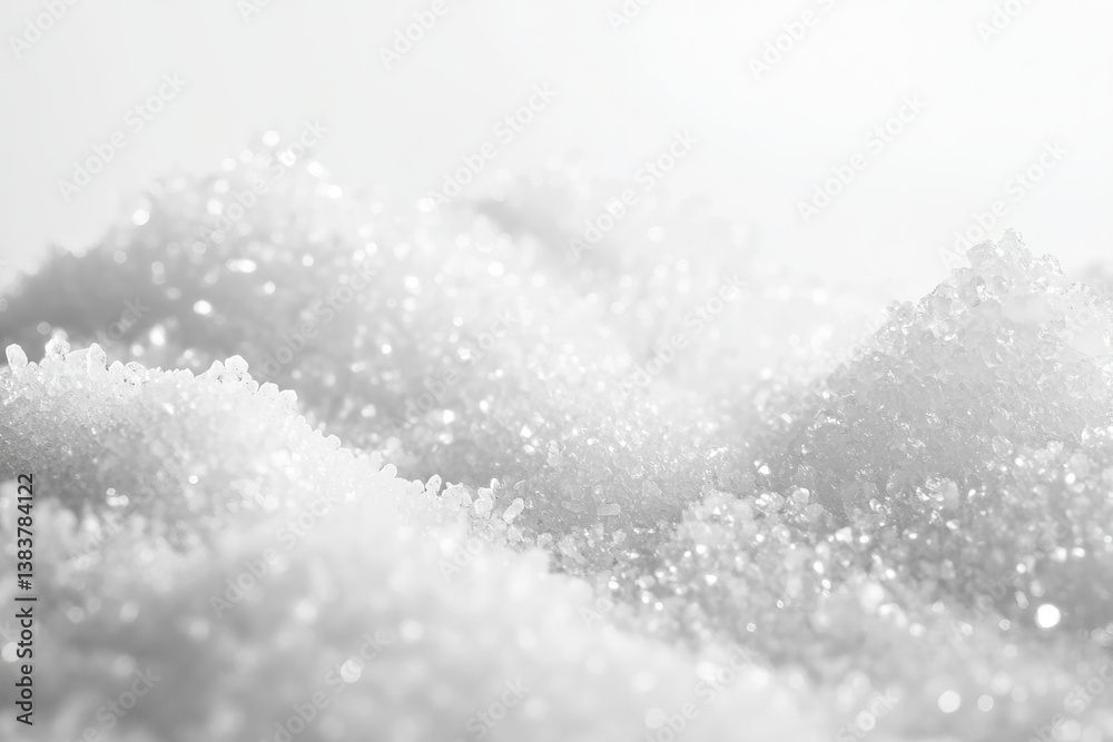 A macro photography composition of fine white powder with granular texture and subtle shadows against a pure white background for a clean, minimalist aesthetic A macro photography composition of fine white powder with granular texture and subtle shadows against a pure white background for a clean, minimalist aesthetic