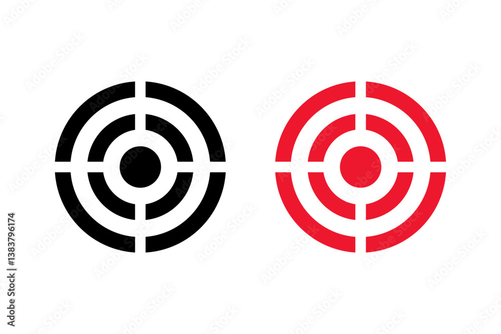 target icon on white background target icon on white background