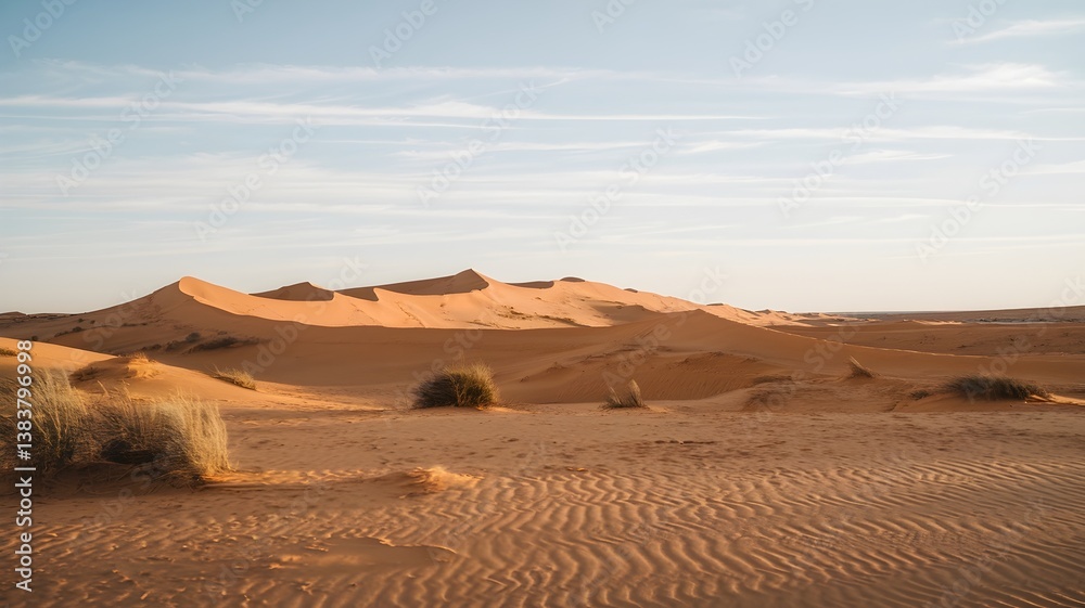 Fototapeta premium Desert Landscape with Sand Dunes