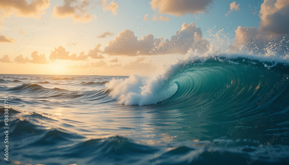 Fototapeta premium sunrise over the sea