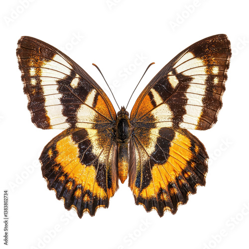 Nymphalis antiopa butterfly with striking coloration isolated on Transparent background, Nymphalis antiopa butterfly, isolated on PNG background