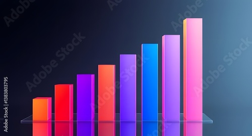 business graph with arrow