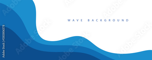 blue wave abstract background