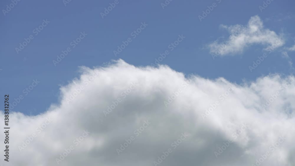 Timelapse video of dynamic clouds movement