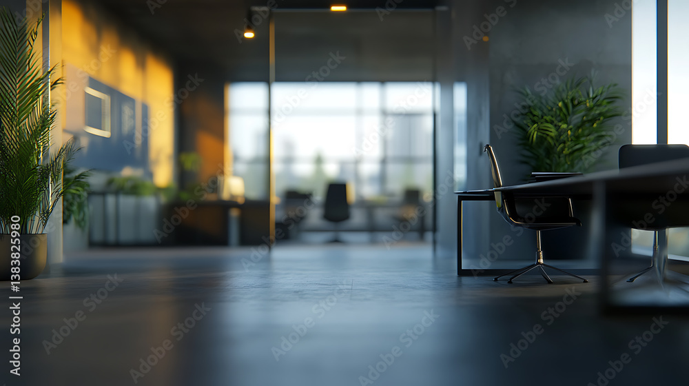 Abstract blurred office interior room, blurry working space with defocused effect, use for background or backdrop in business concept Abstract blurred office interior room, blurry working space with defocused effect, use for background or backdrop in business concept