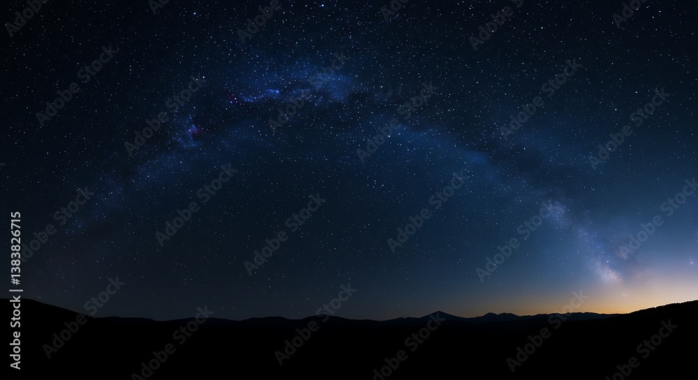 Fototapeta premium Celestial Embrace at Dusk AI Generated