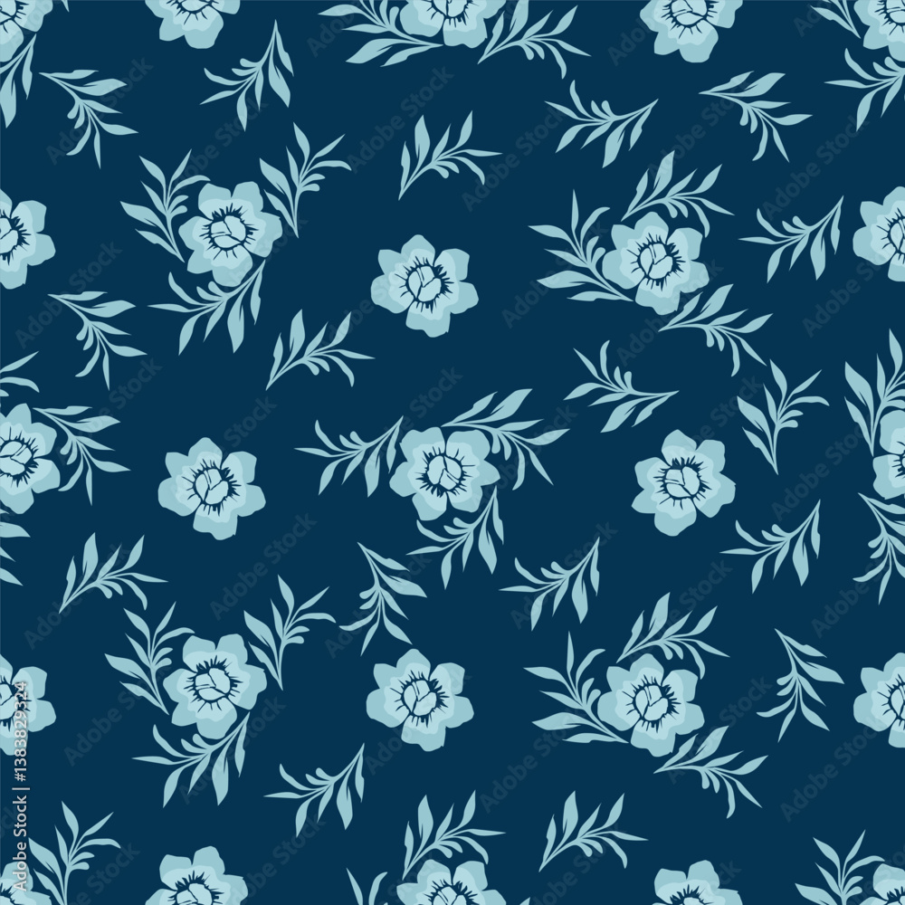 Obraz premium textile design with flower abstract pattern image background