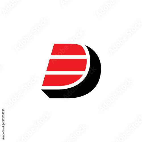 ED or DE Initials Letters Logo Design 001