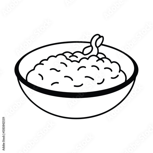 hand drawn illustration of a grits southern