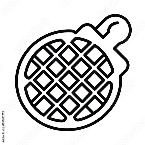vector illustration of a waffles