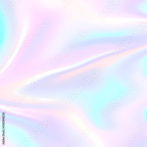Ultra-modern holographic gradient pattern with smooth pastel iridescence, futuristic and dreamy.