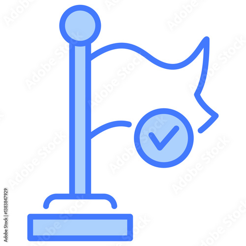 Milestone Blue Icon