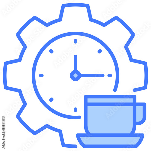 Break Time Blue Icon