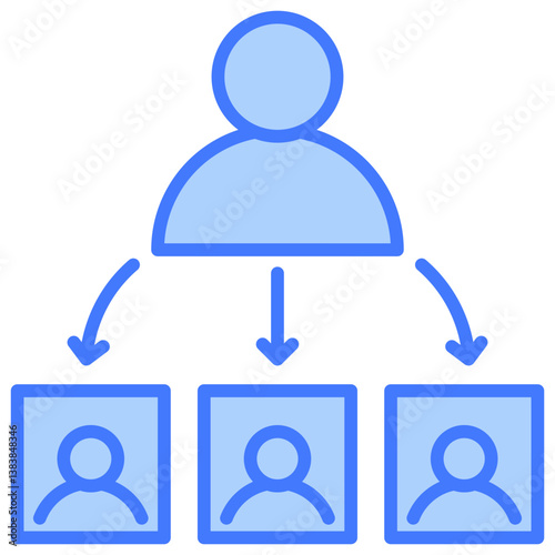 Delegate Blue Icon