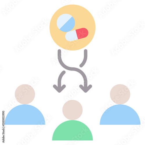 Randomize Flat Icon