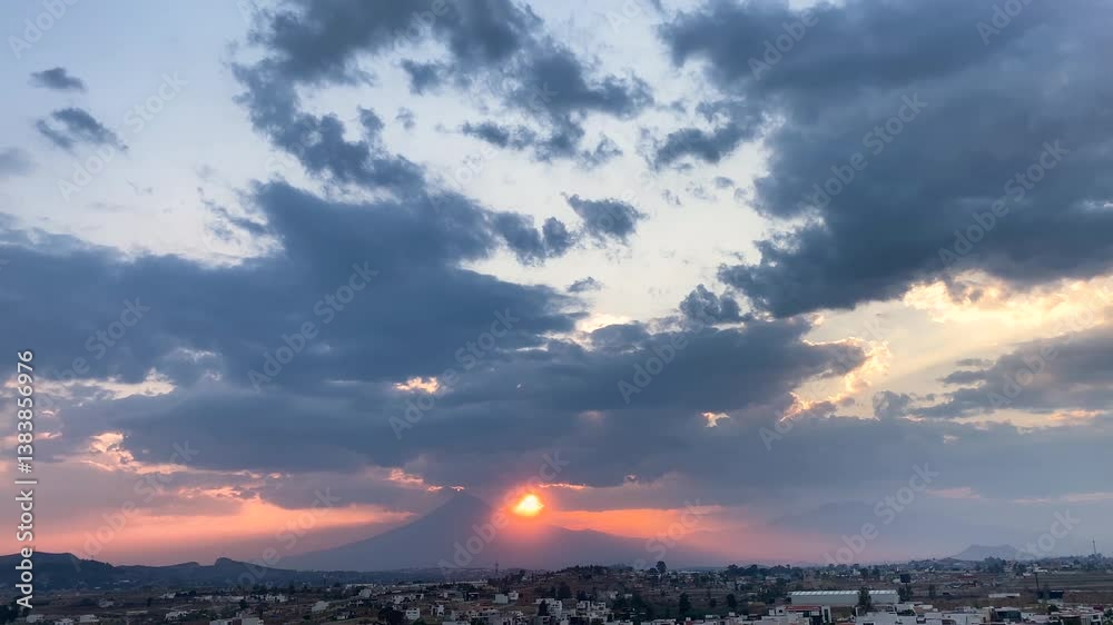 Accelerated 4k video of thunderstorm clouds in bright sunlight. Accelerated 4k video of thunderstorm clouds in bright sunlight.