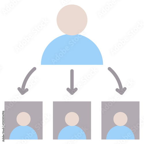 Delegate Flat Icon