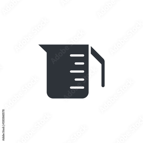 Measuring Cup icon. Measuring Cup Symbol sign for mobile concept and web design. Vector icon, Logo illustration, Vector graphics