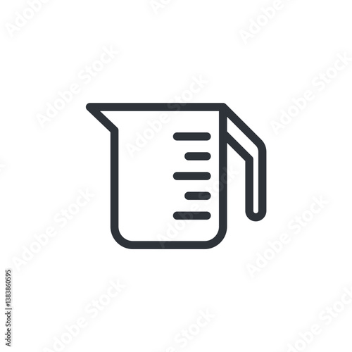 Measuring Cup icon. Measuring Cup Symbol sign for mobile concept and web design. Vector icon, Logo illustration, Vector graphics