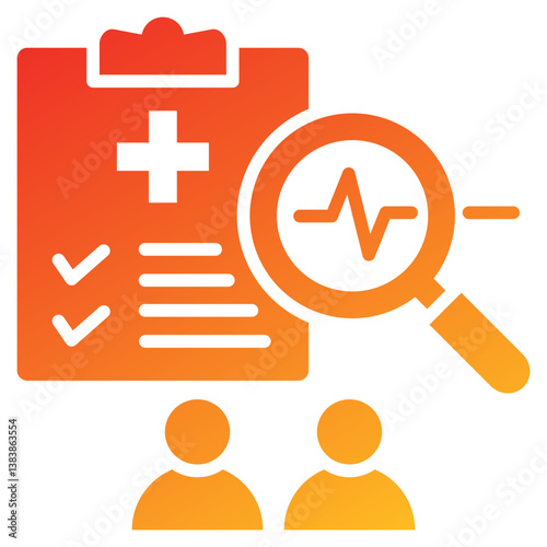 Monitoring Glyph Gradient Icon
