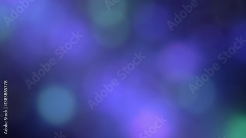 Smooth Bokeh Balls Background Animation in Blue an Purple Tones. FL0081