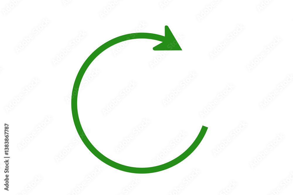 green round arrow icon clockwise direction green round arrow icon clockwise direction