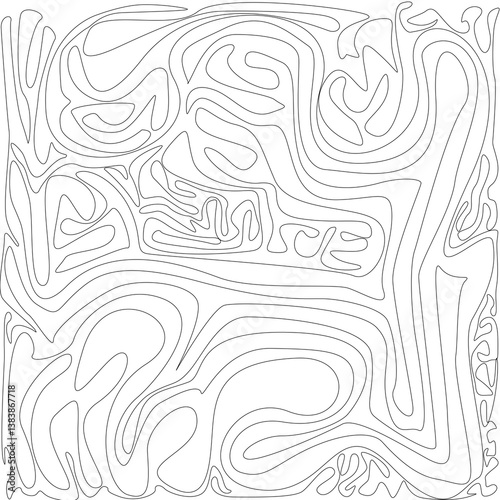 Abstract Vector Background Pattern Design Outline Texture