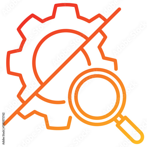 Breakdown Line Gradient Icon