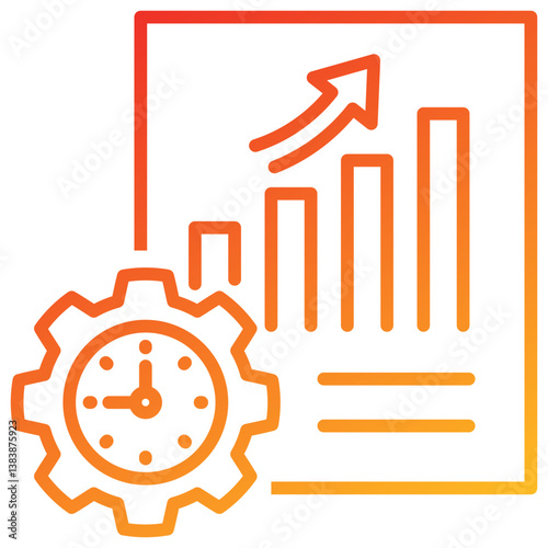 Efficiency Line Gradient Icon