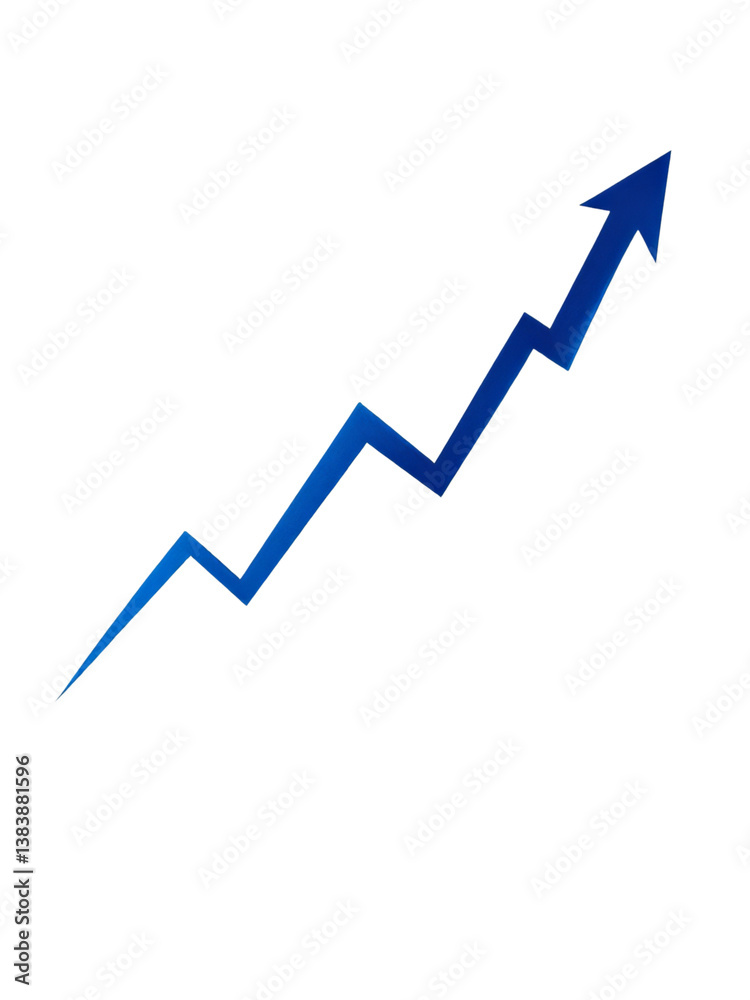 A vibrant blue graphic of an upward trending line graph, perfect for showcasing growth, progress, or success A vibrant blue graphic of an upward trending line graph, perfect for showcasing growth, progress, or success