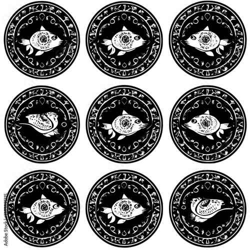 Collection of Platypuses mandala vector design, Platypuses vector graphic
